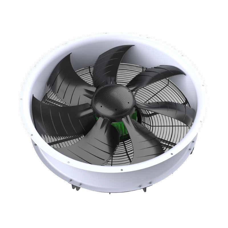 KF-serie Axiale ventilator met buitengewoon hoog rendement en laag geluidsniveau
